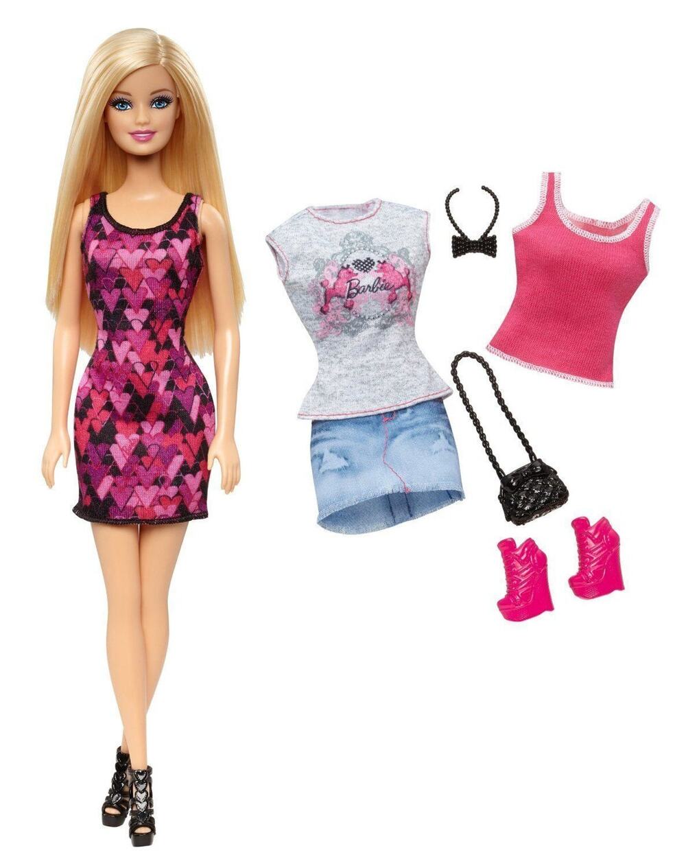 Barbie Doll and Fashion Giftset Mattel CDM10 Dress form Casual to Dressy!